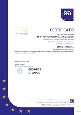 Certificazioni Forti Refrigerazione 2